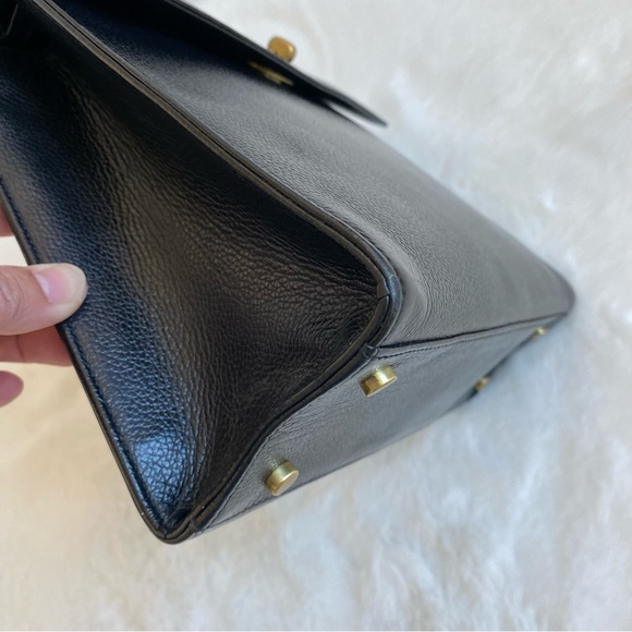 Coach Vintage Madison Biltmore Medium Top Handle Bag 4417 Black - Picture 10 of 14